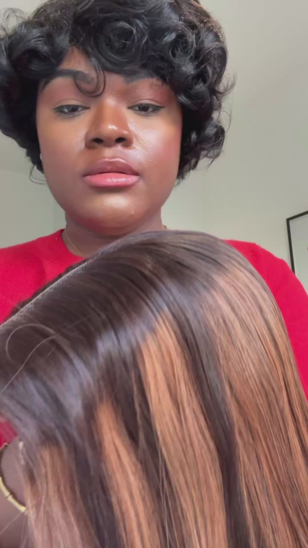 Caramel highlights bob